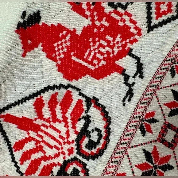 Greek Chicken Rooster Embroidered Vintage Table
Runner 80's Vintage Kitschy Fun - Picture 9 of 13